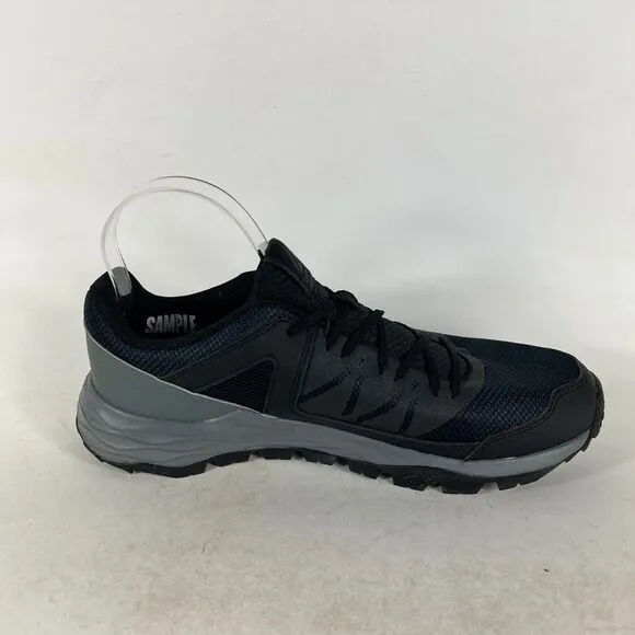 Reebok Run Sneakers Men's 9 Black Gray Lace Up Low Top Running Athletic Shoes