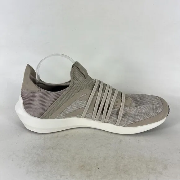 Reebok Run Sneakers Men's 9 Brown White Slip-On Low Top Running Athletic Shoes