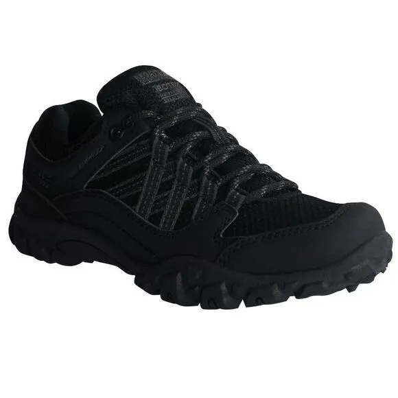 Regatta Childrens/Kids Edgepoint Walking Shoes / Black