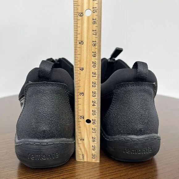 Remonte Soft Loafer‎ Shoes Women's 41 / 10 Black Comfort Zip Walking Sneakers