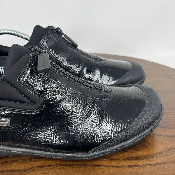 Remonte Soft Loafer‎ Shoes Women's 41 / 10 Black Comfort Zip Walking Sneakers