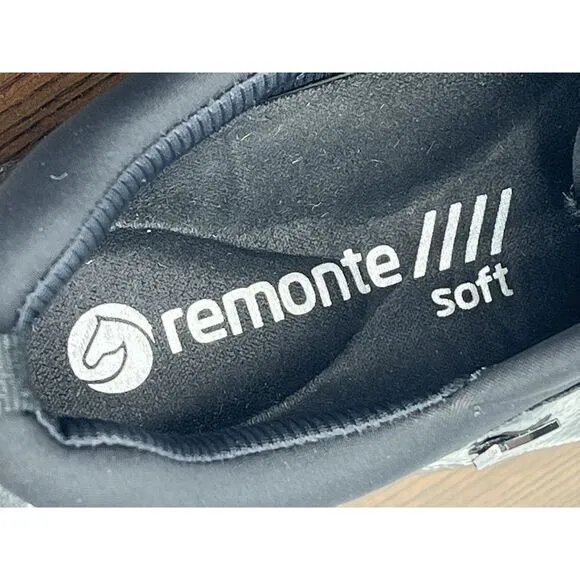 Remonte Soft Loafer‎ Shoes Women's 41 / 10 Black Comfort Zip Walking Sneakers