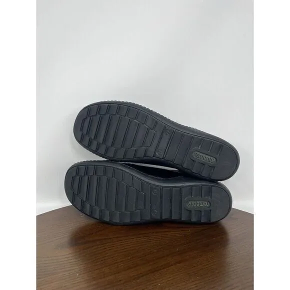 Remonte Soft Loafer‎ Shoes Women's 41 / 10 Black Comfort Zip Walking Sneakers