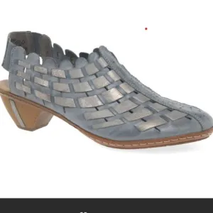 Rieker Sina 78 woven leather, comfort shoes, walking shoes grey EU37 /US 6
