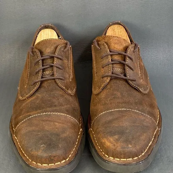 RJ COLT ‘ALL NIGHT’ suede leather Oxford shoes mens size  10.5