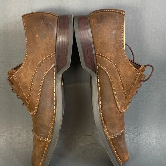 RJ COLT ‘ALL NIGHT’ suede leather Oxford shoes mens size  10.5