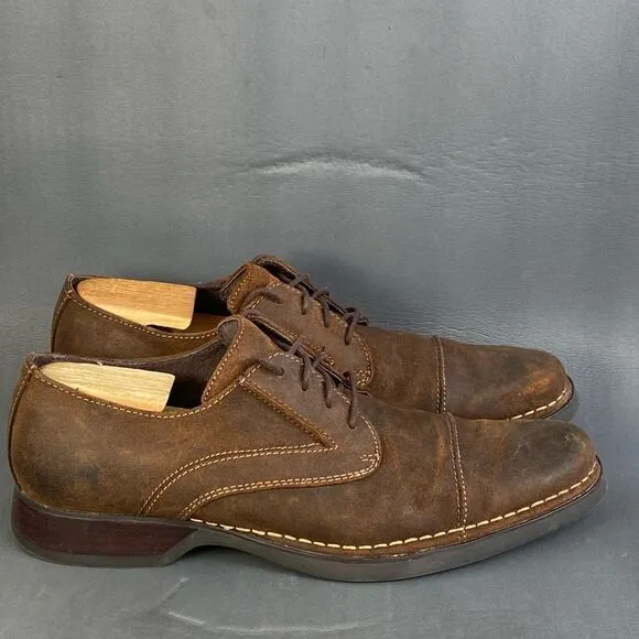 RJ COLT ‘ALL NIGHT’ suede leather Oxford shoes mens size  10.5
