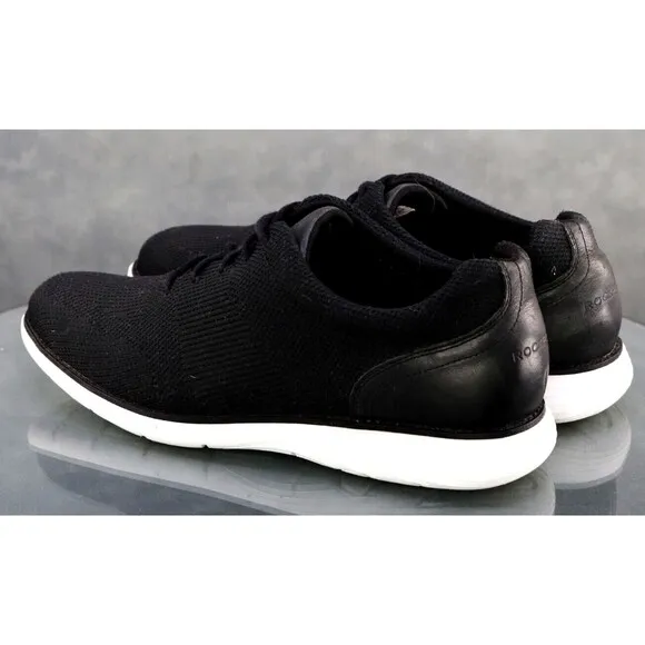Rockport Garett Mesh Men's Knit Oxford Sneakers Shoes Size 10 Black