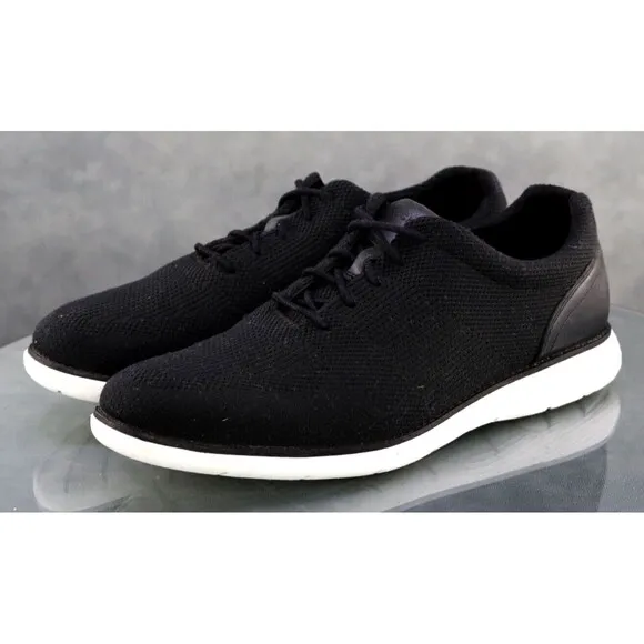 Rockport Garett Mesh Men's Knit Oxford Sneakers Shoes Size 10 Black