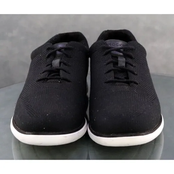 Rockport Garett Mesh Men's Knit Oxford Sneakers Shoes Size 10 Black