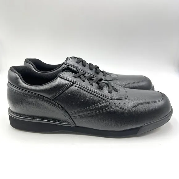 Rockport Mens Prowalker M7100 Black Leather Active Walker Walking Shoes Sneakers