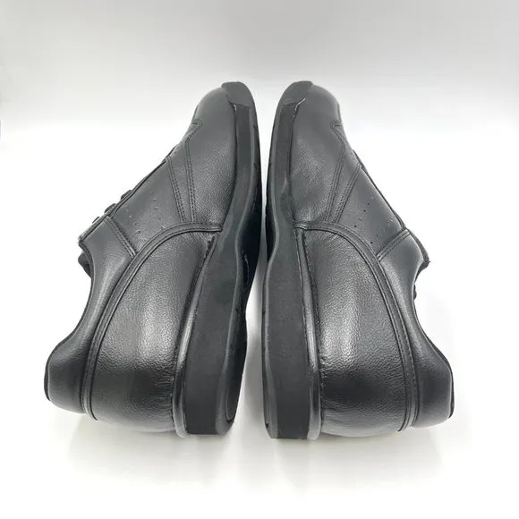 Rockport Mens Prowalker M7100 Black Leather Active Walker Walking Shoes Sneakers