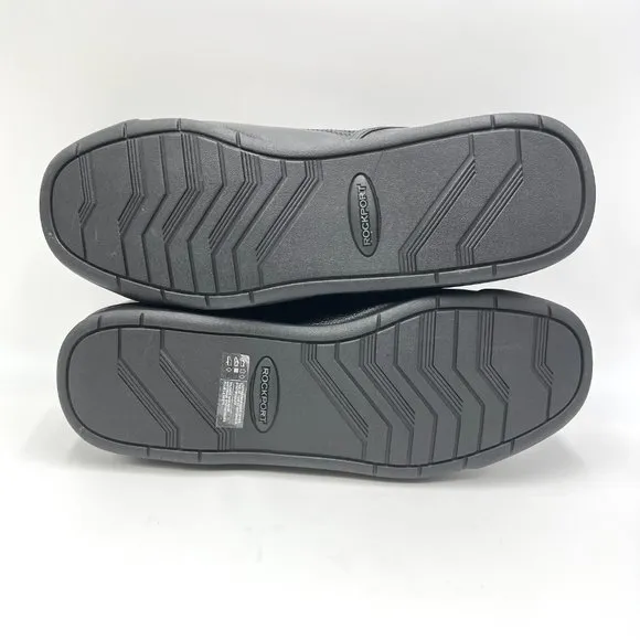 Rockport Mens Prowalker M7100 Black Leather Active Walker Walking Shoes Sneakers