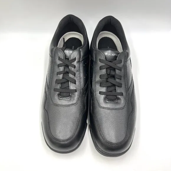 Rockport Mens Prowalker M7100 Black Leather Active Walker Walking Shoes Sneakers