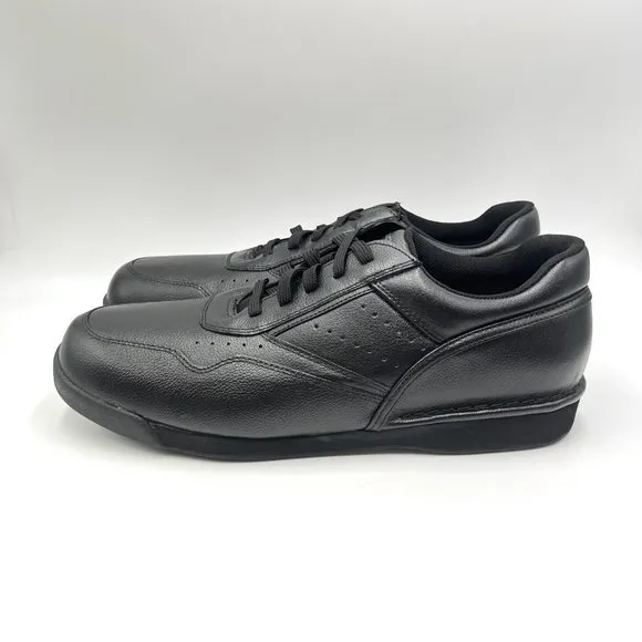 Rockport Mens Prowalker M7100 Black Leather Active Walker Walking Shoes Sneakers