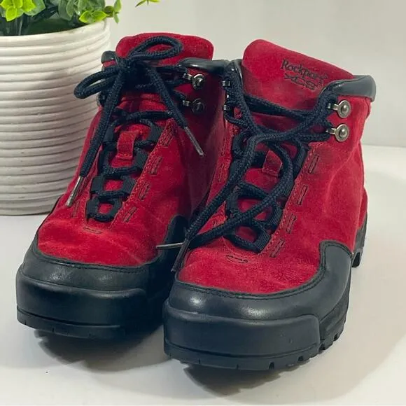 Rockport XCS Women’s Waterproof Boots Red and Black Size 5