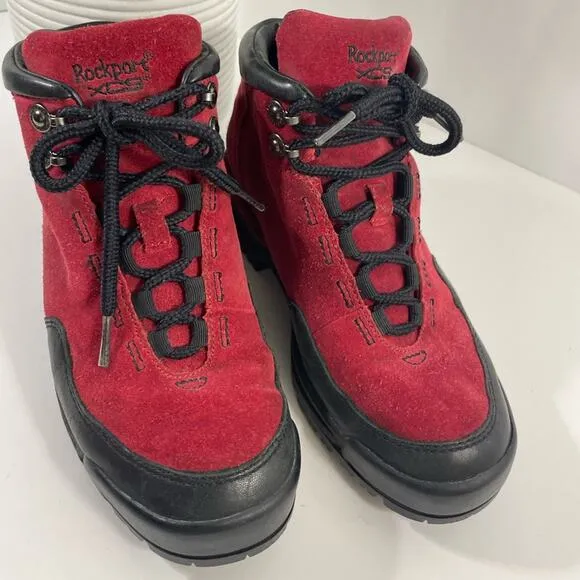 Rockport XCS Women’s Waterproof Boots Red and Black Size 5