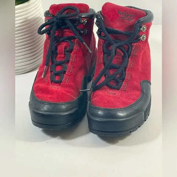 Rockport XCS Women’s Waterproof Boots Red and Black Size 5