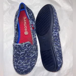 Rothy's Kids 13 Blue &amp; Red Slip on Washable Shoes-Pillow Comfort great support