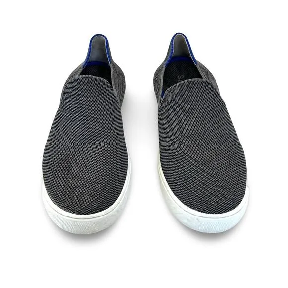 Rothys The Original Slip On Sneaker Womens Size 10.5 Gray Mesh Knit