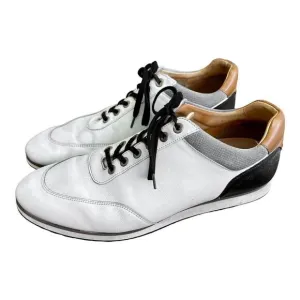 Royal Albartross Mens Richmond White Mocha Leather Golf Shoes 13