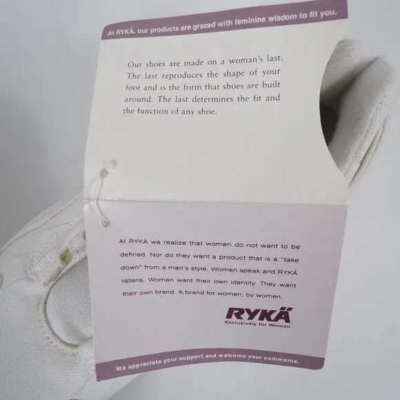 Ryka Bella Sportwalker II Walking/Jogging Shoes NWOB Size US 7M EU 39 Cream #694