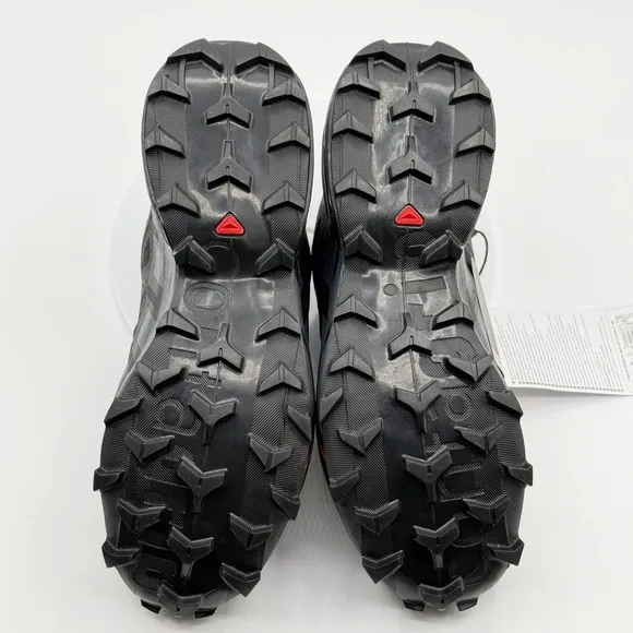 SALOMON Speedcross 6 Gore-Tex Trail Running Shoes Size 7 Mens All Black NEW