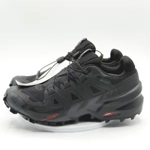 SALOMON Speedcross 6 Gore-Tex Trail Running Shoes Size 7 Mens All Black NEW