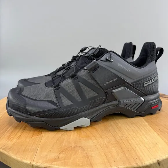 Salomon X Ultra 4 GTX Men's Size 12 Shoes Black Hiking Outdoor Grip Goretex