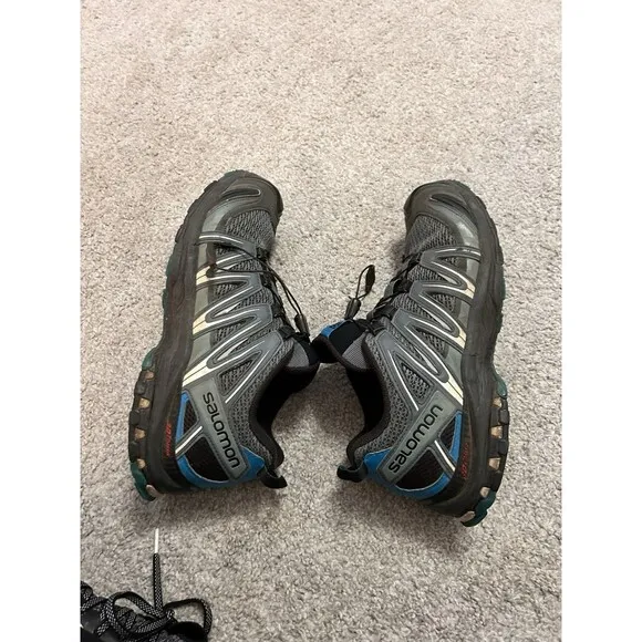 Salomon XA PRO 3D V7 Gore-TEX Trail Running Shoes Stormy Weather Size 11.5 Men