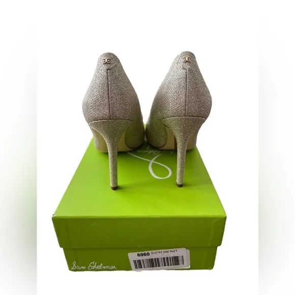 Sam Edelman Women’s Hazel Pointed Toe Pumps in Gold Mesh in size 11