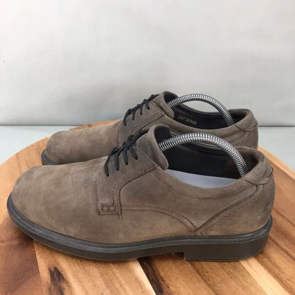 SAS Ambassadors Oxford Shoes Mens 9.5 M Brown Leather Nubuck Walking Comfort