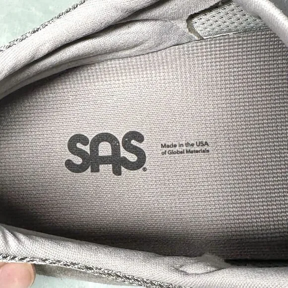 SAS JC Mesh Shoes Mens Size 10.5 M Gray Suede Running Athletic Walking Sneakers