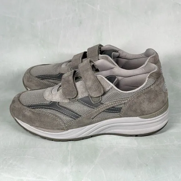 SAS JC Mesh Shoes Mens Size 10.5 M Gray Suede Running Athletic Walking Sneakers