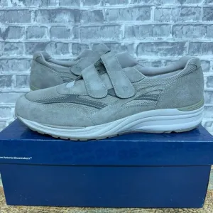 SAS JV‎ Mesh Grey Suede Active Walking Double Straps Shoes Mens Size 14.5 M New