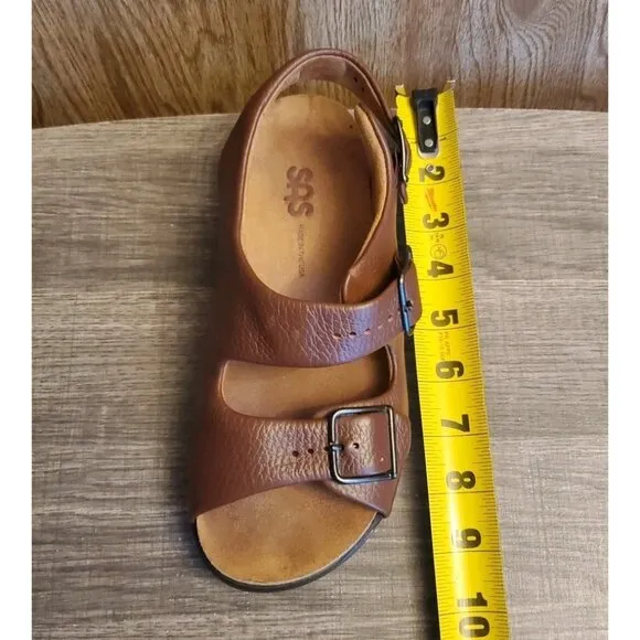 SAS Relaxed Walking Sandals Womens Size 5.5 Brown