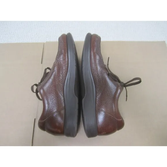 SAS Shoes Mens 14W Brown Bout Time Lace Up Moccasin Cordovan Tripad Comfort