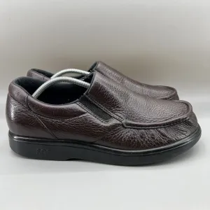 SAS Side Gore Comfort Shoes Men Size 12.5 M Burgundy Leather Slip On Loafers