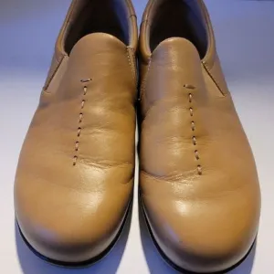 Sas Viva Women's SandTan Leather Slip On Comfortable Walking Shoes 8M New