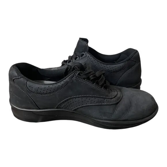 SAS Womens Easy Walk Walking Shoes Size 8 M Black