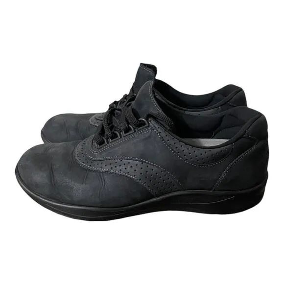 SAS Womens Easy Walk Walking Shoes Size 8 M Black