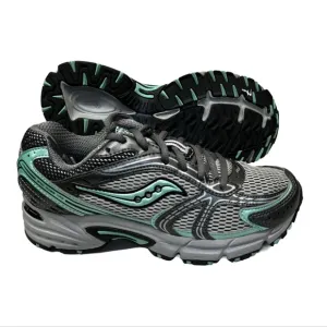 Saucony Womens Grid Ridge TRE Running Shoes Gray 15116-1 Lace Up Low Top