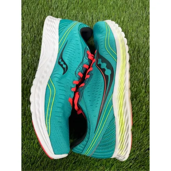 Saucony Womens Kinvara 11 S20551-10 Athletic Running Shoes Blue Green Size 12