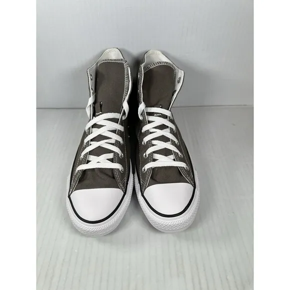 Size 10 Men’s Converse Unisex All Star Chuck Taylor Hi Top Charcoal Gray 1J793