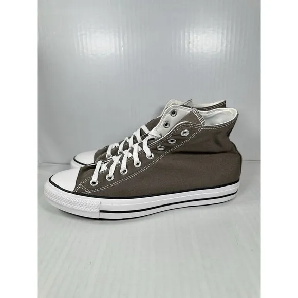 Size 10 Men’s Converse Unisex All Star Chuck Taylor Hi Top Charcoal Gray 1J793