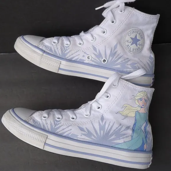 SIZE 3. Converse &amp; Frozen 2X Chunk Taylor All Star sneakers shoes.