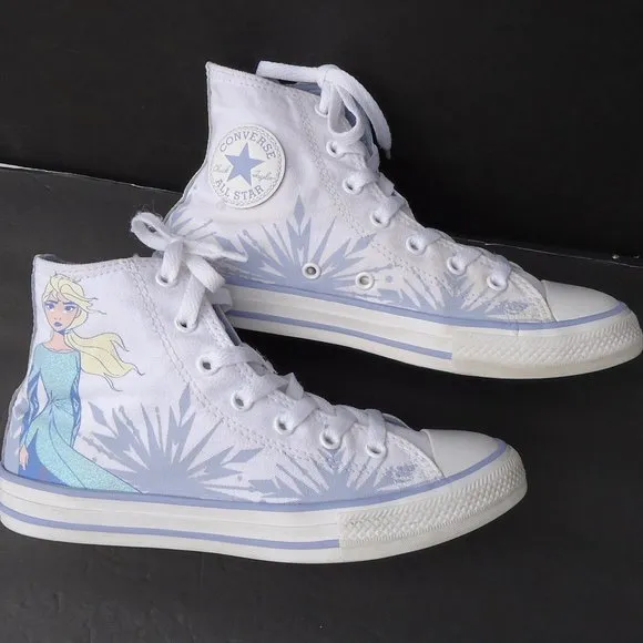 SIZE 3. Converse &amp; Frozen 2X Chunk Taylor All Star sneakers shoes.