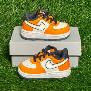 Size 3C - Nike Toddler Force 1 Low SE ‘Clownfish’ Orange Blue White - FJ4657-800