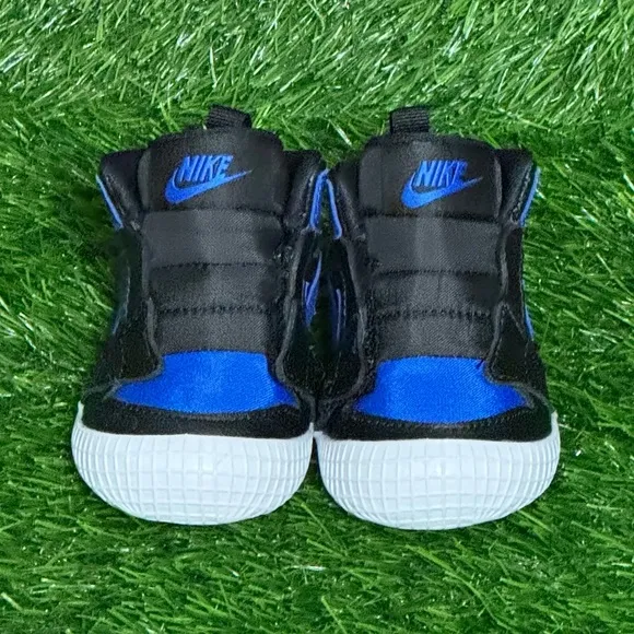 Size 4C - Nike Jordan 1 Crib Bootie Black/Varsity Royal-White - AT3745 007