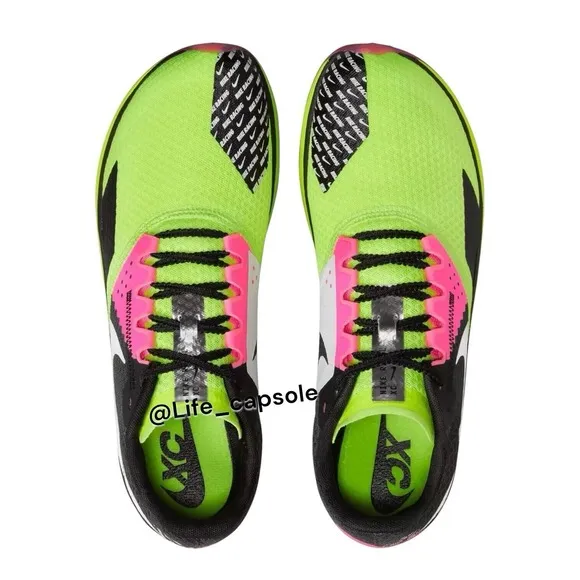 Size 9 Nike Zoom X Rival XC 6 Cross Country Spikes Volt Blk DX7990-700 Men's New